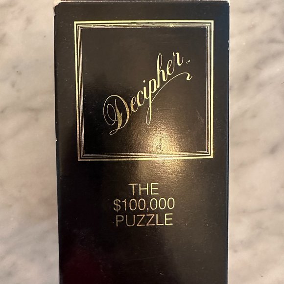 Vintage Decipher Jigsaw Puzzle, The $100,000 Puzzle, 2 Sided, 1st Edition, 1983 - Picture 1 of 10